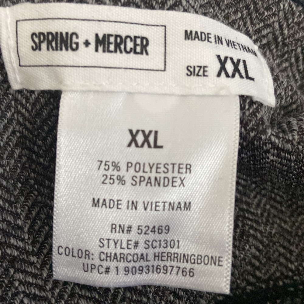 Spring + Mercer Gray Patterned Leggings - Picture 3 of 3